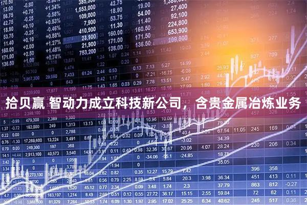 拾贝赢 智动力成立科技新公司，含贵金属冶炼业务